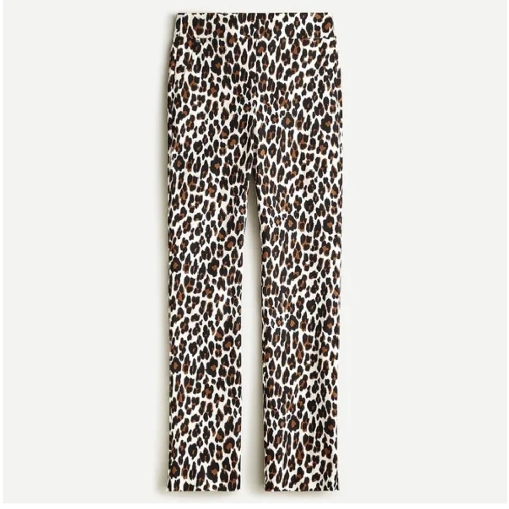 J. Crew High Rise Remi Pant in Leopard Print